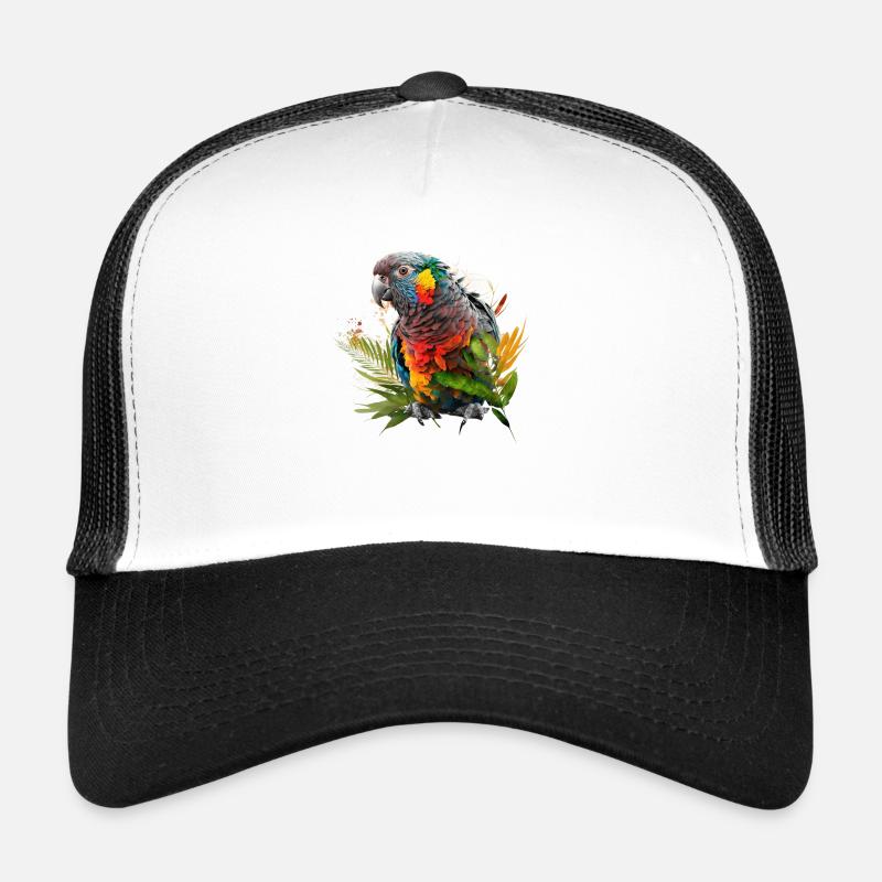 Perroquet coloré dans la conception d’art splash - pour tout le monde Casquette trucker 