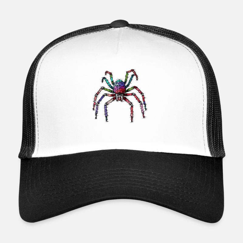 Petite araignée colorée et colorée Casquette trucker 