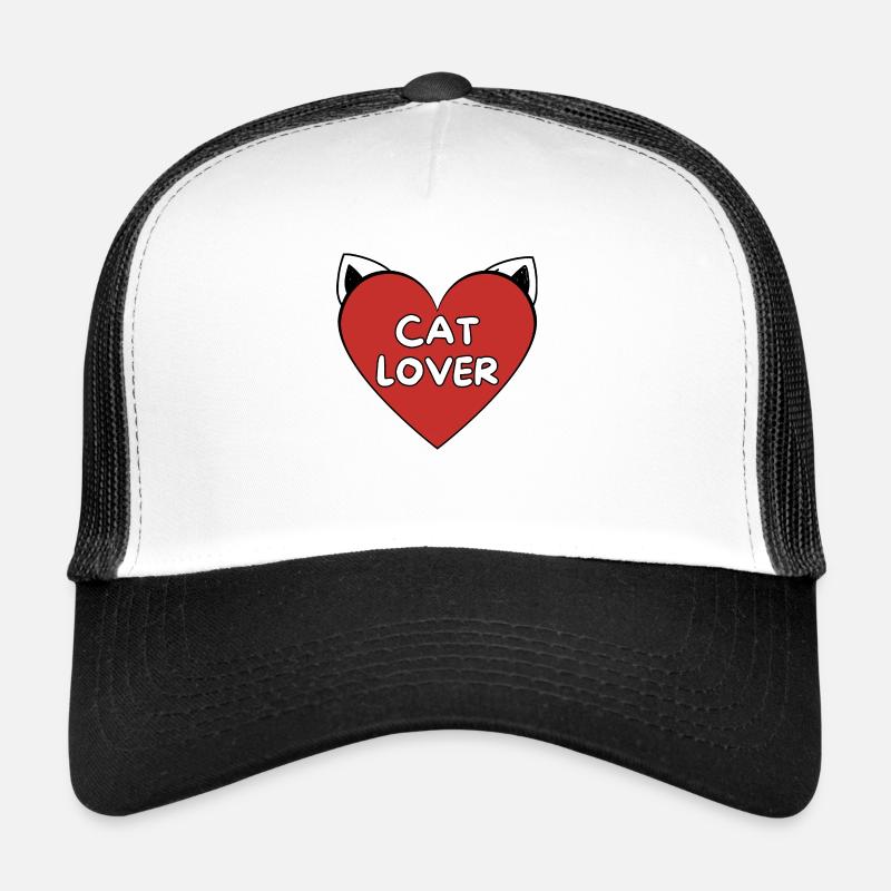 Cat Lover - Trucker Cap - white/black