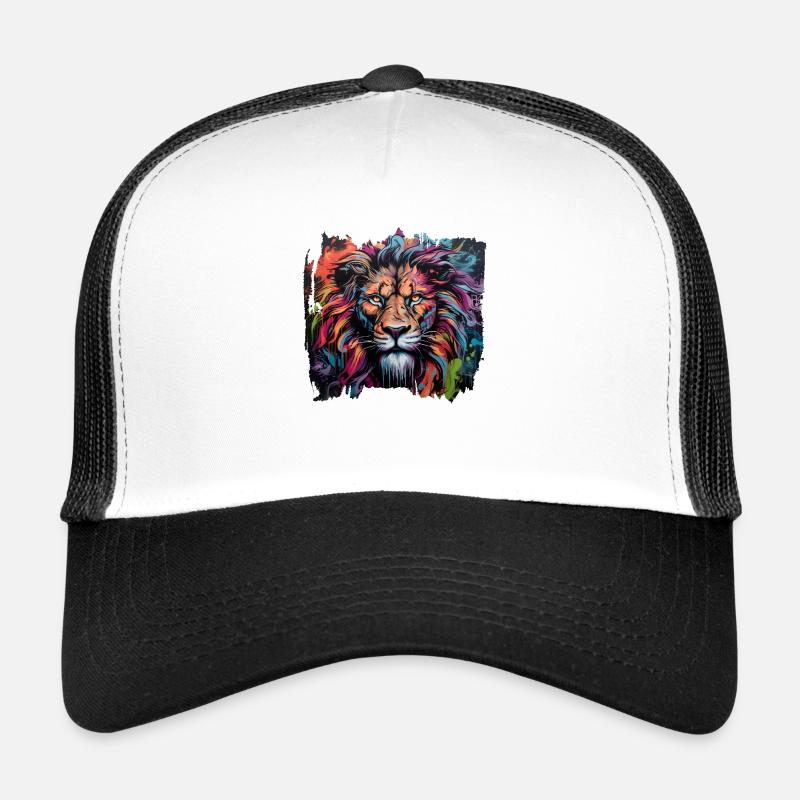 Löwe im Graffiti-Stil Trucker Cap