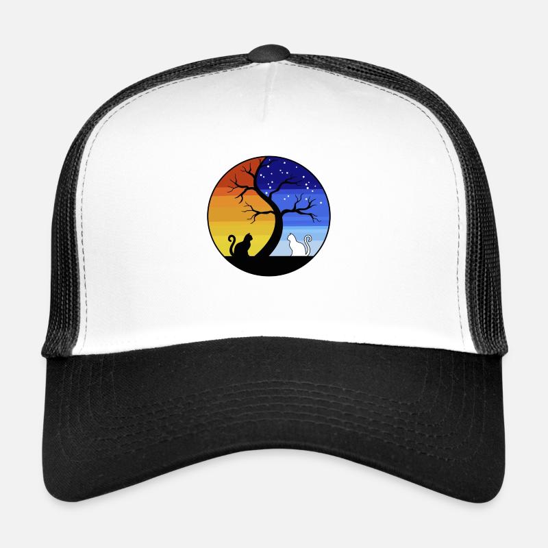 CAT YING YANG Trucker Cap