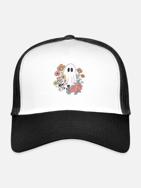 ghost flower - Trucker Cap - Weiß/Schwarz