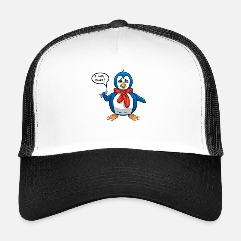 Penguin. - Trucker Cap - white/black