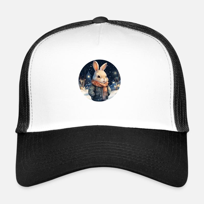Kuscheliger Schnee-Hase Trucker Cap