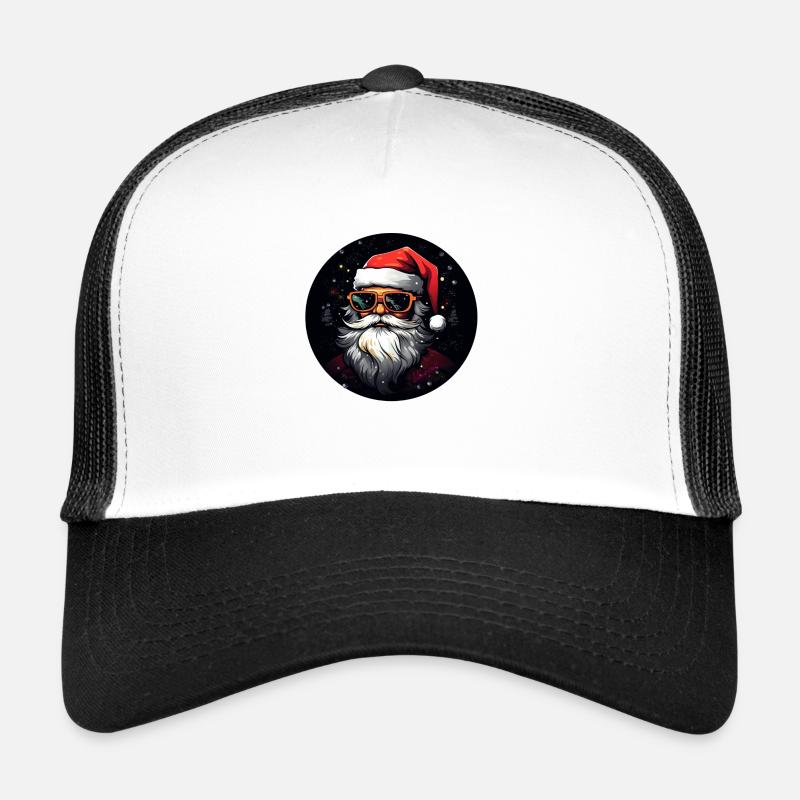 Weihnachtsmann mit Brille Trucker Cap
