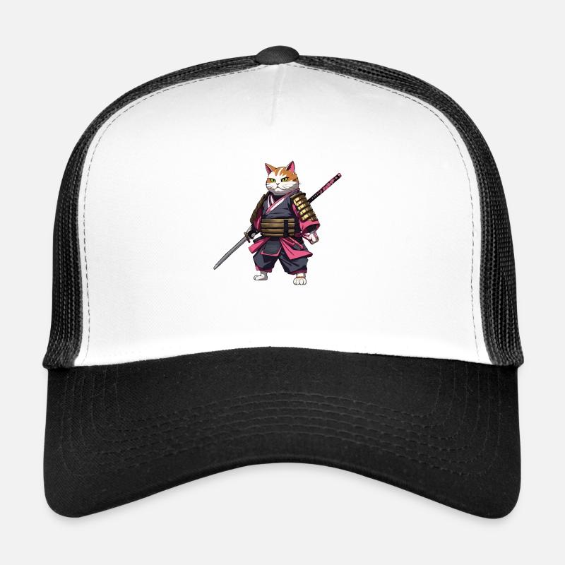 Samurai Katze & Kirschblüten #3 Trucker Cap