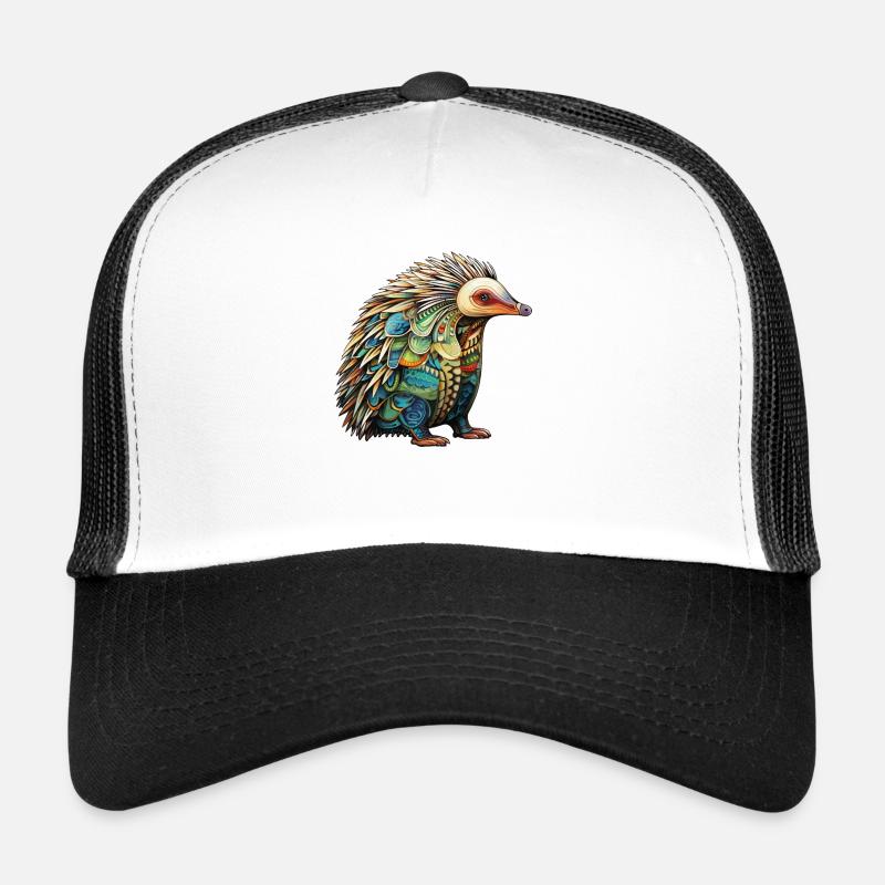 Australie - Echidna - Casquette trucker - blanc/noir