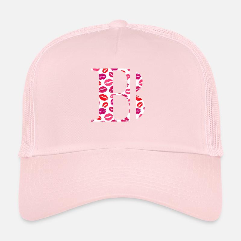 Lettre b bisous Casquette trucker 