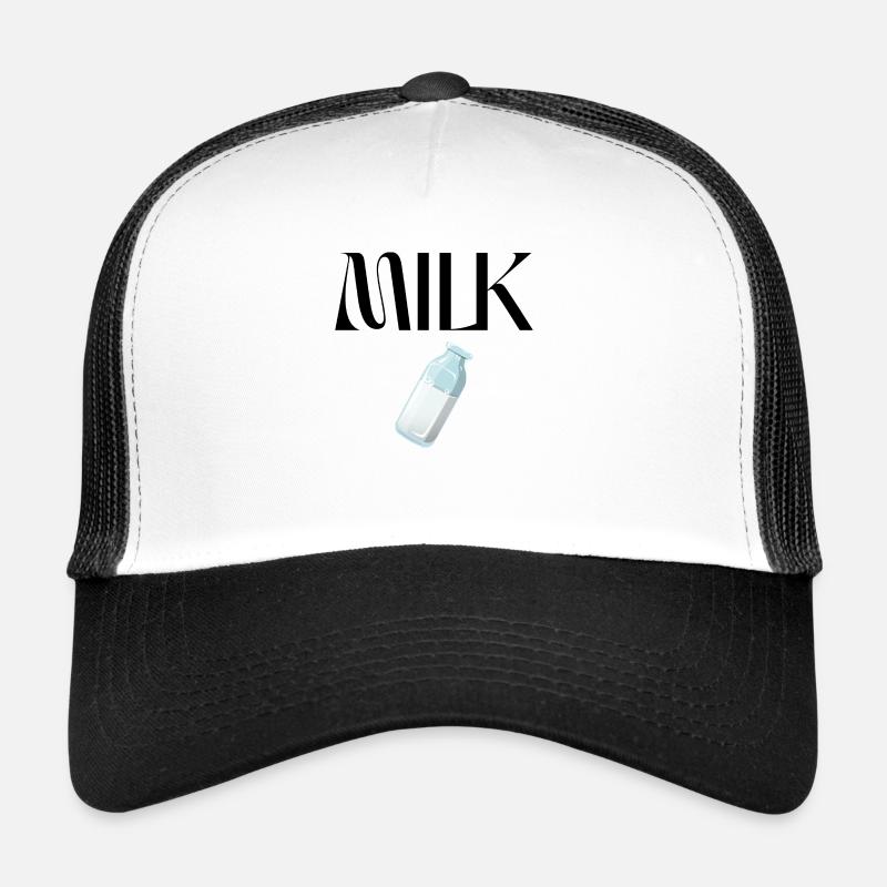 MILK - Trucker Cap - Weiß/Schwarz