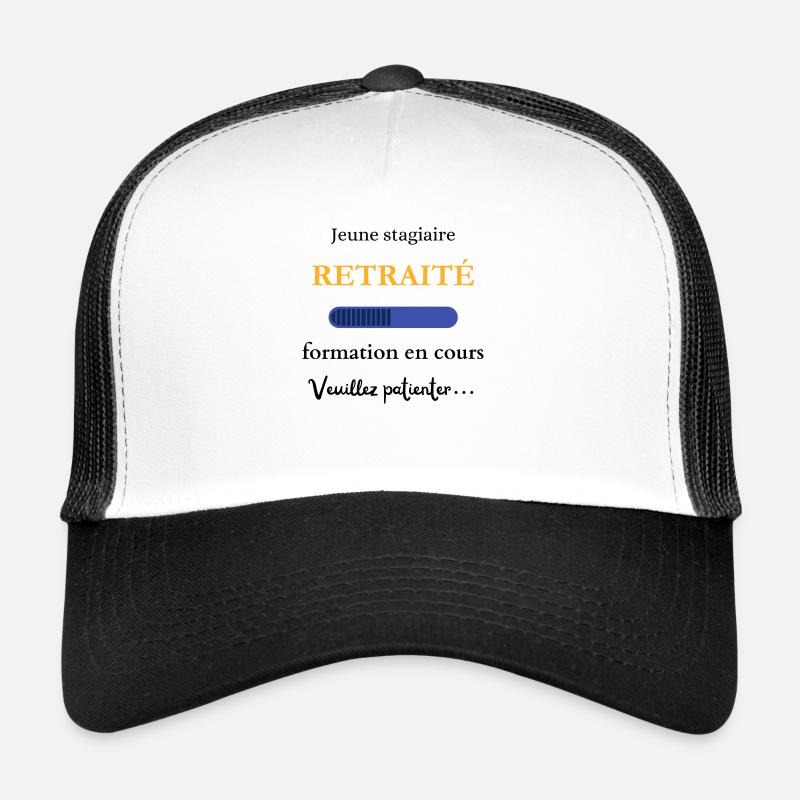 Retired Youth Intern - Trucker Cap - white/black