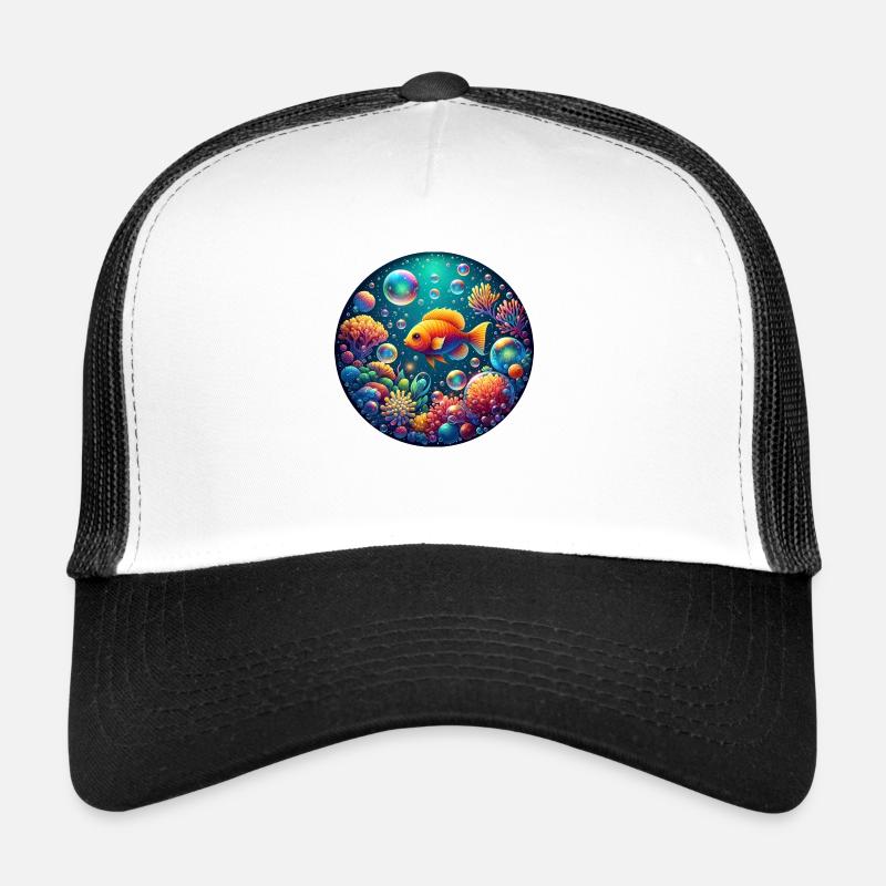 Underwater Magic World - Trucker Cap - white/black