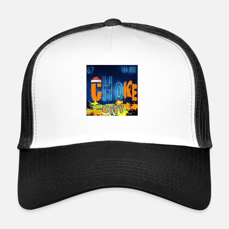 CHOKE Chemie - Trucker Cap - Weiß/Schwarz