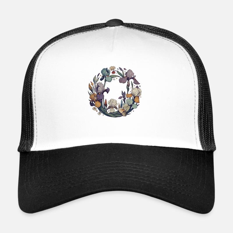 Iris - Casquette trucker  - blanc/noir