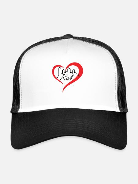 Rab Vibes – La pure magie de l’île - Casquette trucker  - blanc/noir - Devant