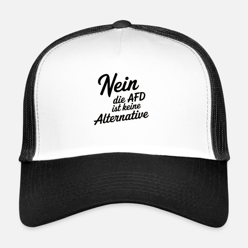 NEIN DIE AFD IST KEINE ALTERNATIVE - Trucker Cap - Weiß/Schwarz