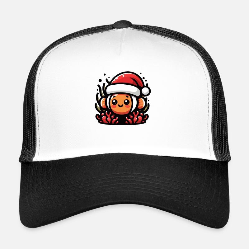 Anémone Poisson Clown Noël Casquette trucker 