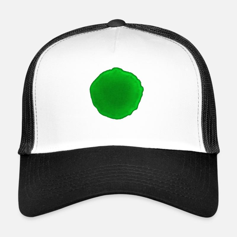 Punkt Grün - Trucker Cap - Weiß/Schwarz