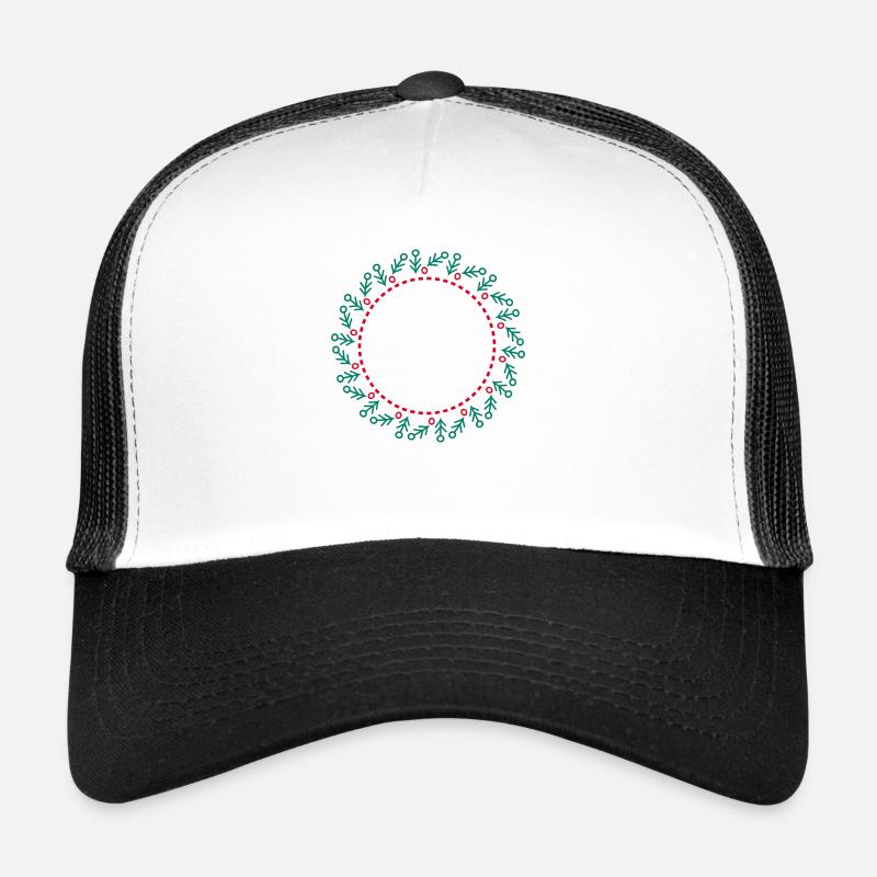 Neujahrs- und Weihnachtskranz Trucker Cap