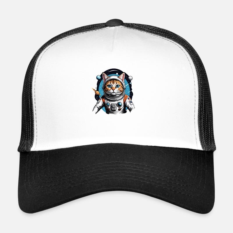 Katze Astronaut Weltall Katzenliebe Geschenk Trucker Cap
