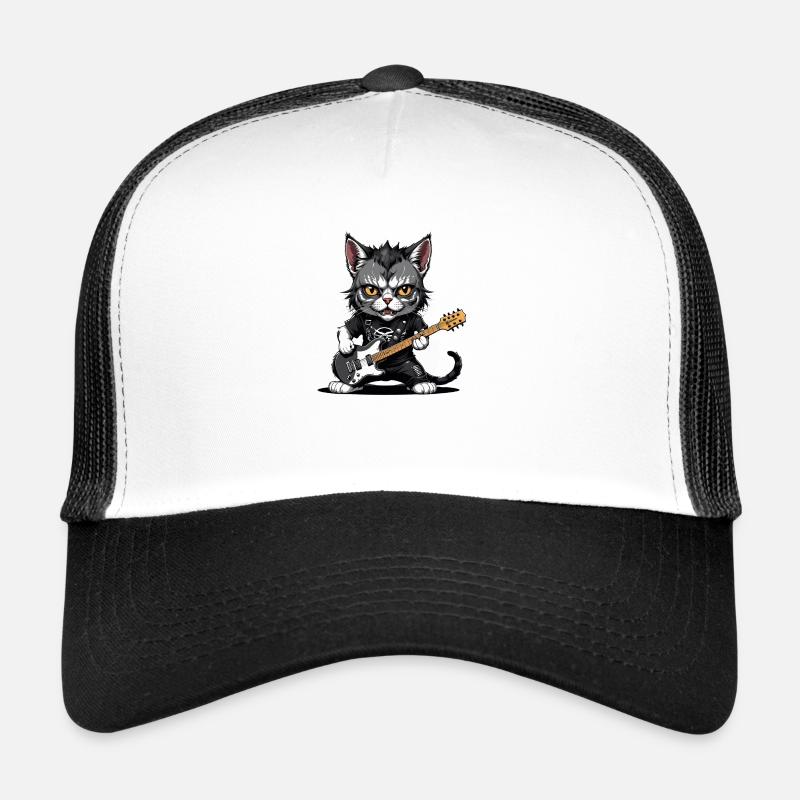Cat Rocker Katze HardRock Geschenk Trucker Cap