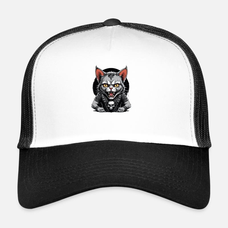 Cat Rocker Cat HardRock Gift Trucker Cap
