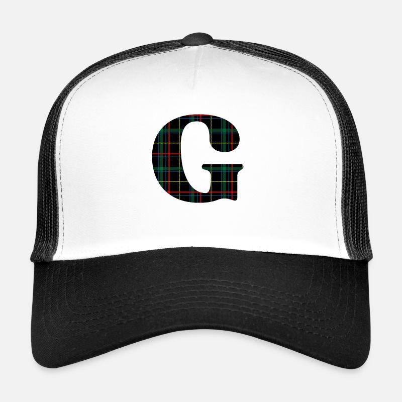 Monogramme g tartan écossais Casquette trucker 