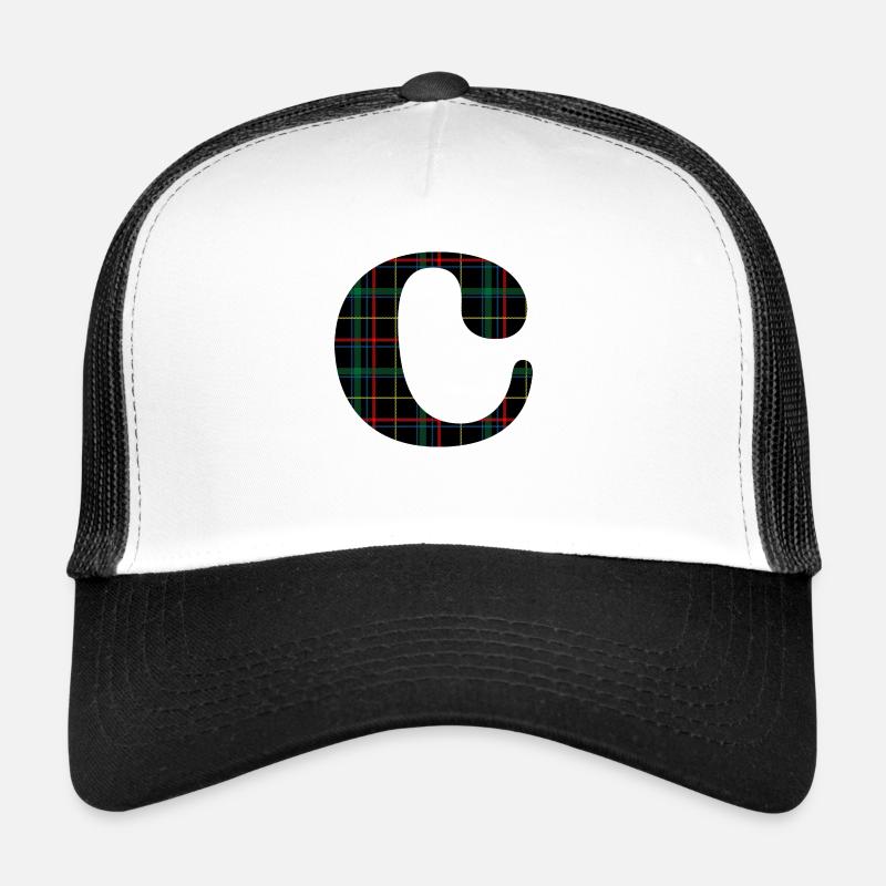 Monogram c scottish tartan Trucker Cap
