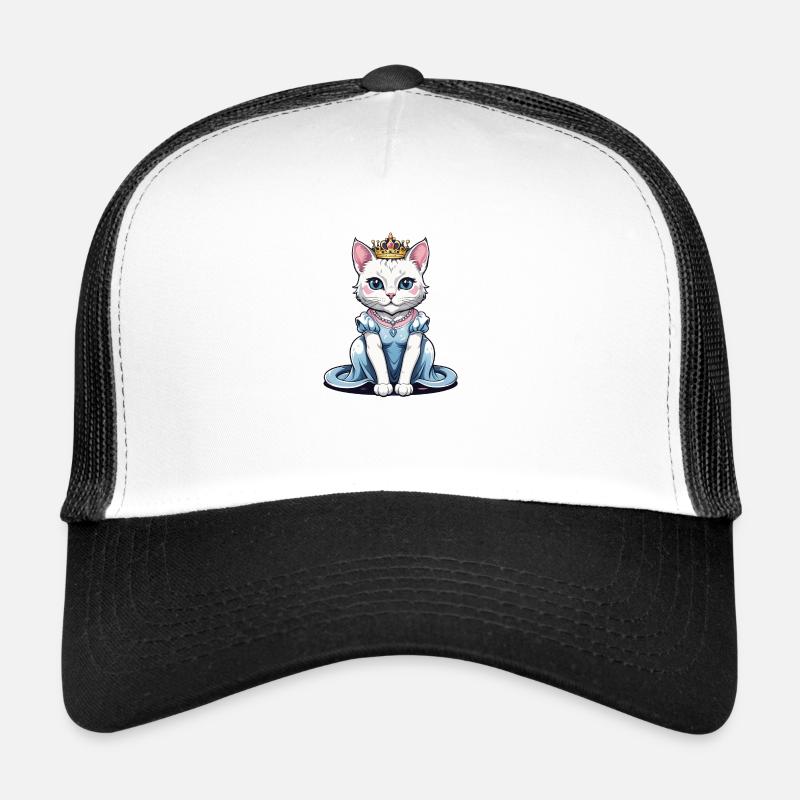 Cat Princess Queen Cat Elegant Gift Trucker Cap