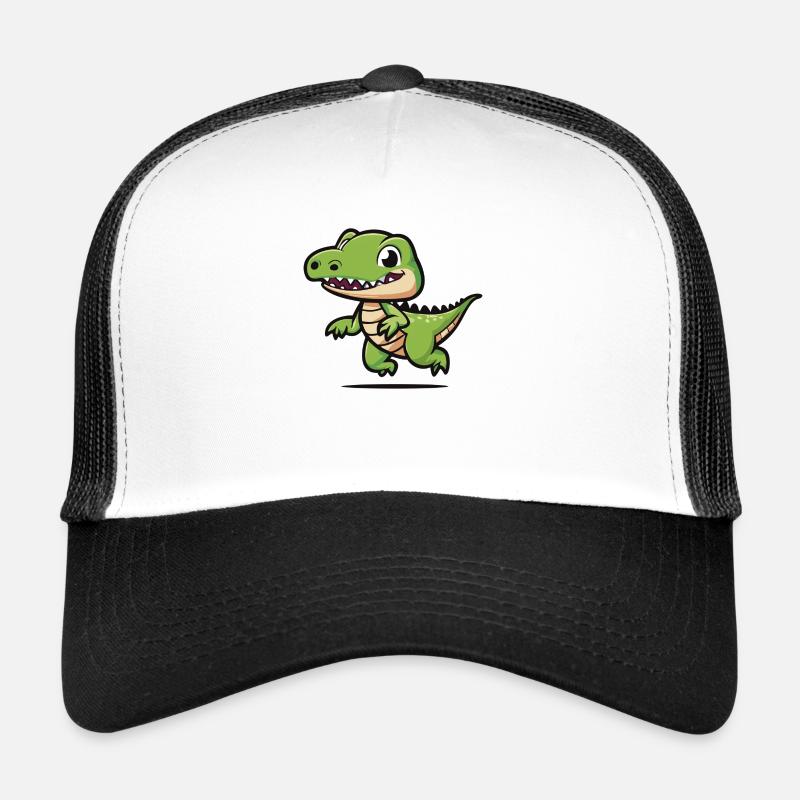 Düwex – Dein cooler Dino-Look - Trucker Cap - Weiß/Schwarz