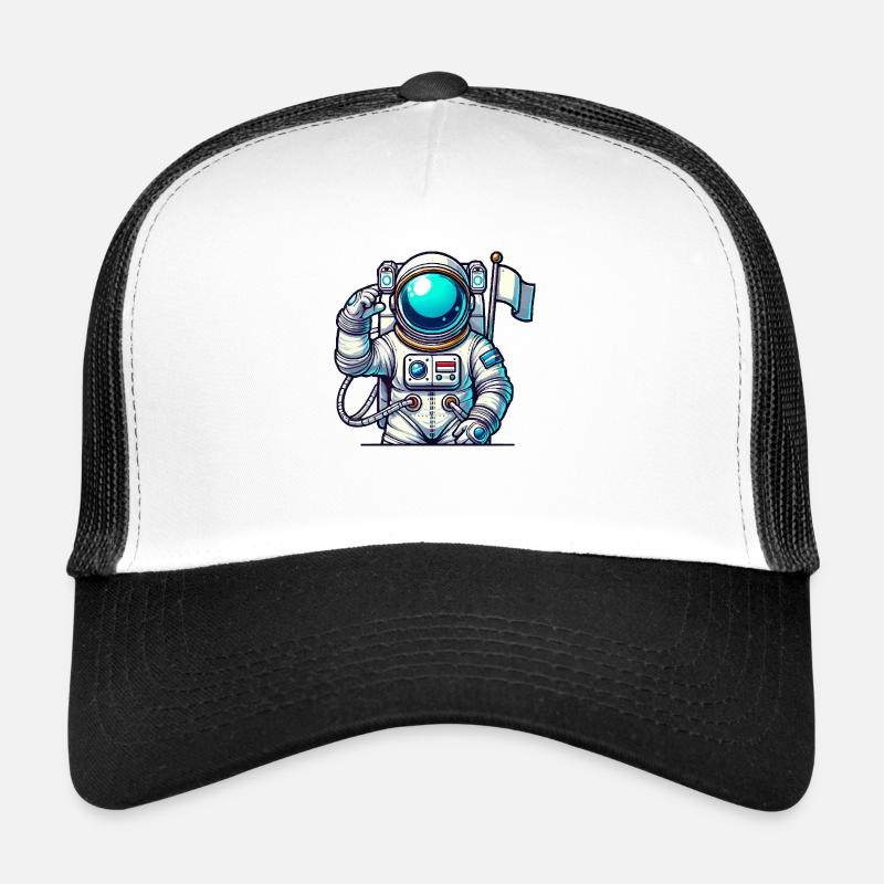 Astronaute de bande dessinée de l’espace Casquette trucker 