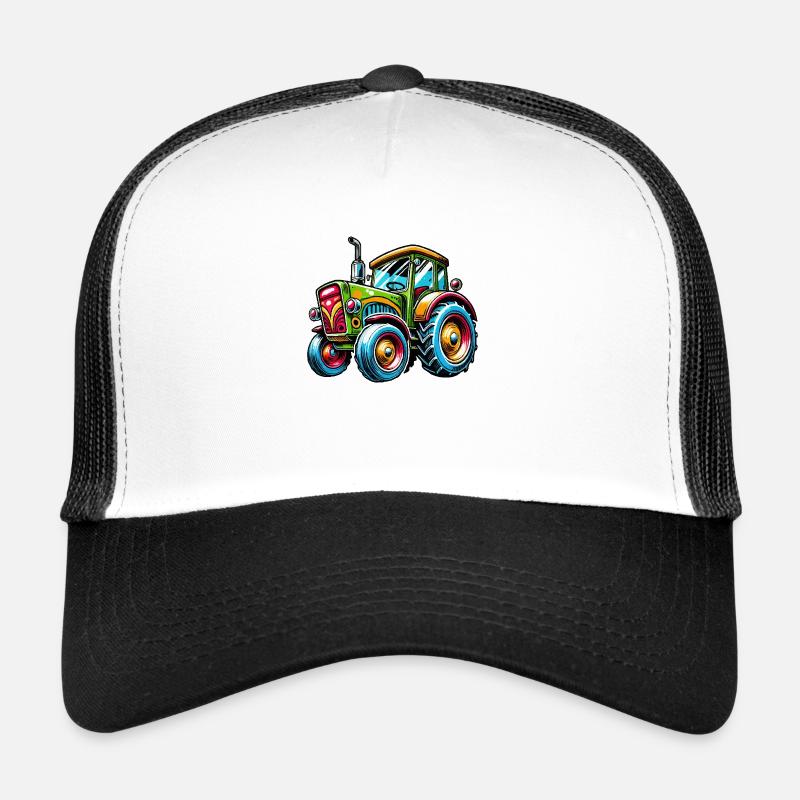 tractor - Trucker Cap - white/black