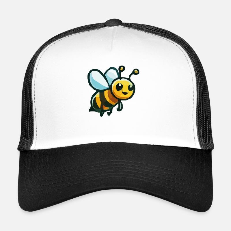 Bee Cartoon Trucker Cap