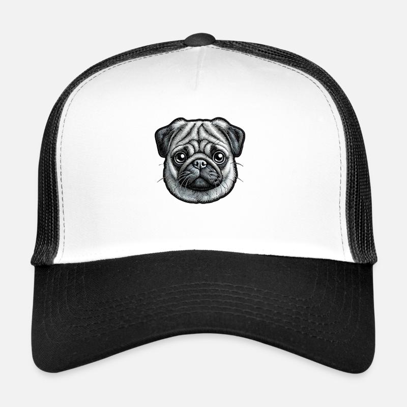 Pug – Cute and Sociable Trucker Cap