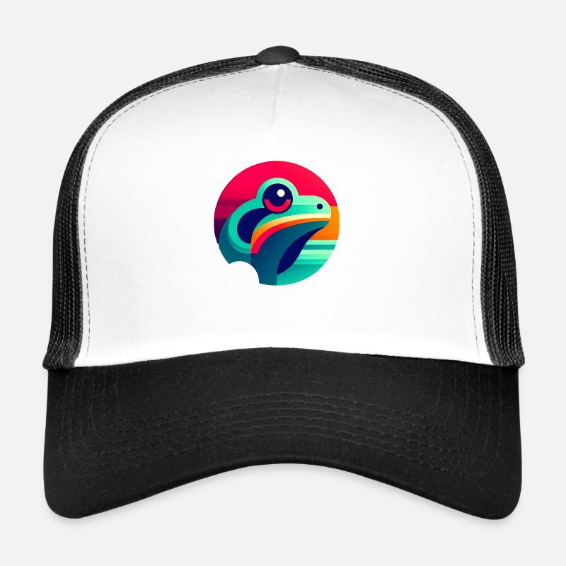 Tree frog illustration abstract Trucker Cap