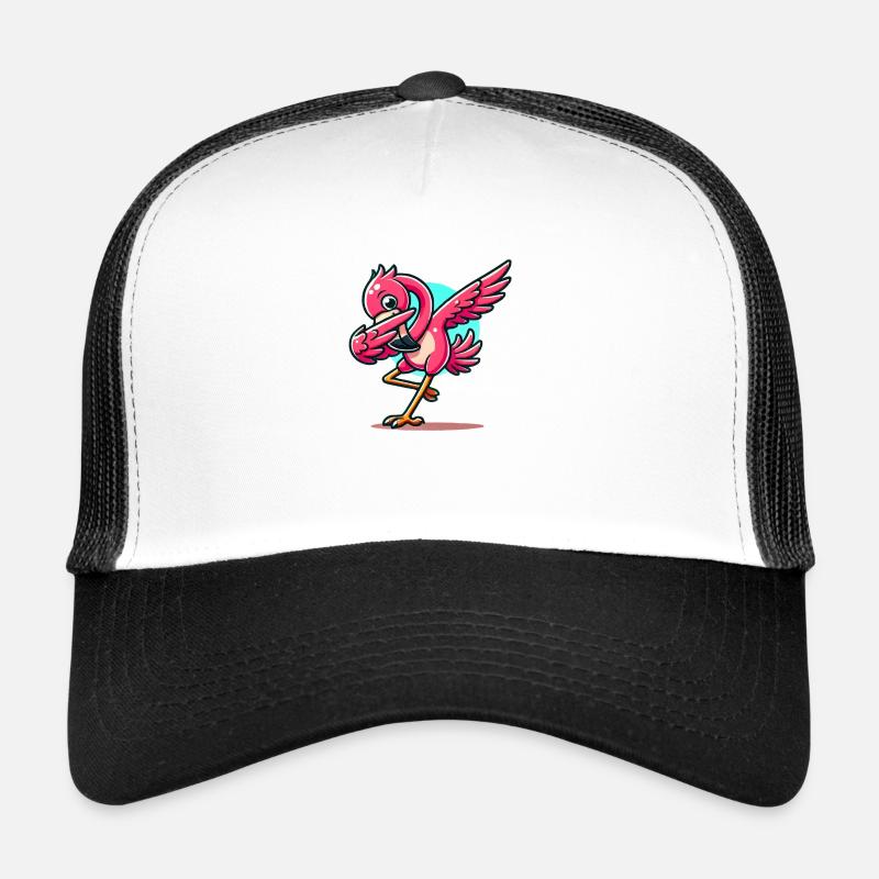 flamingo comic Trucker Cap