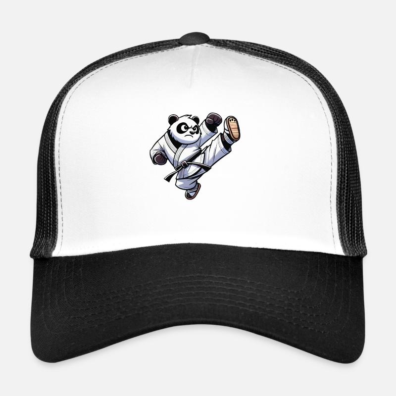 Karaté Panda Ours Casquette trucker 