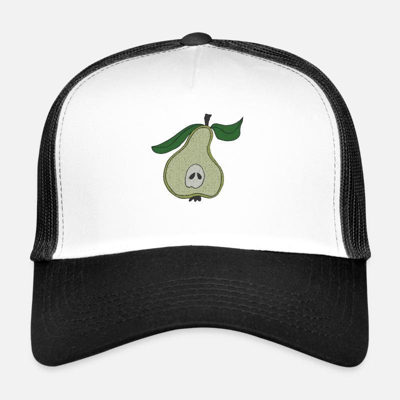 Pear-half fabric fabric Trucker Cap