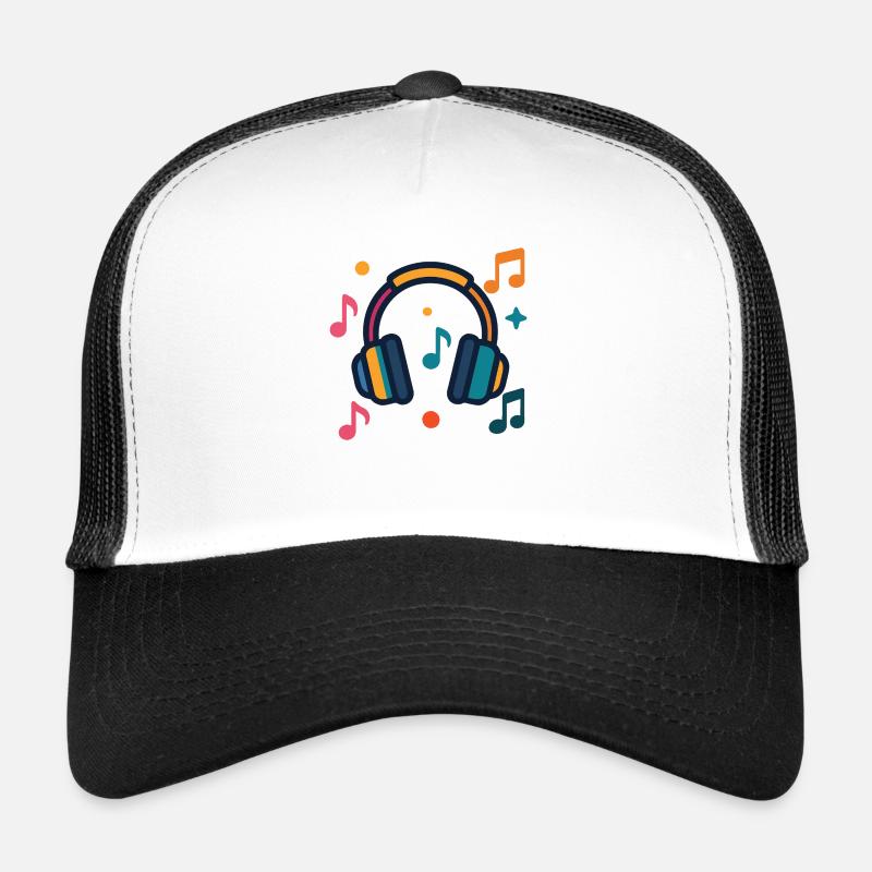 Kopfhörer und Notizen Trucker Cap