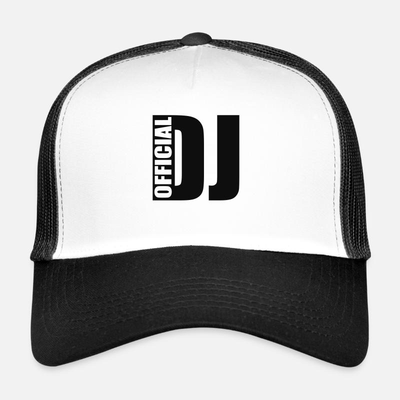 official DJ - Trucker Cap - Weiß/Schwarz