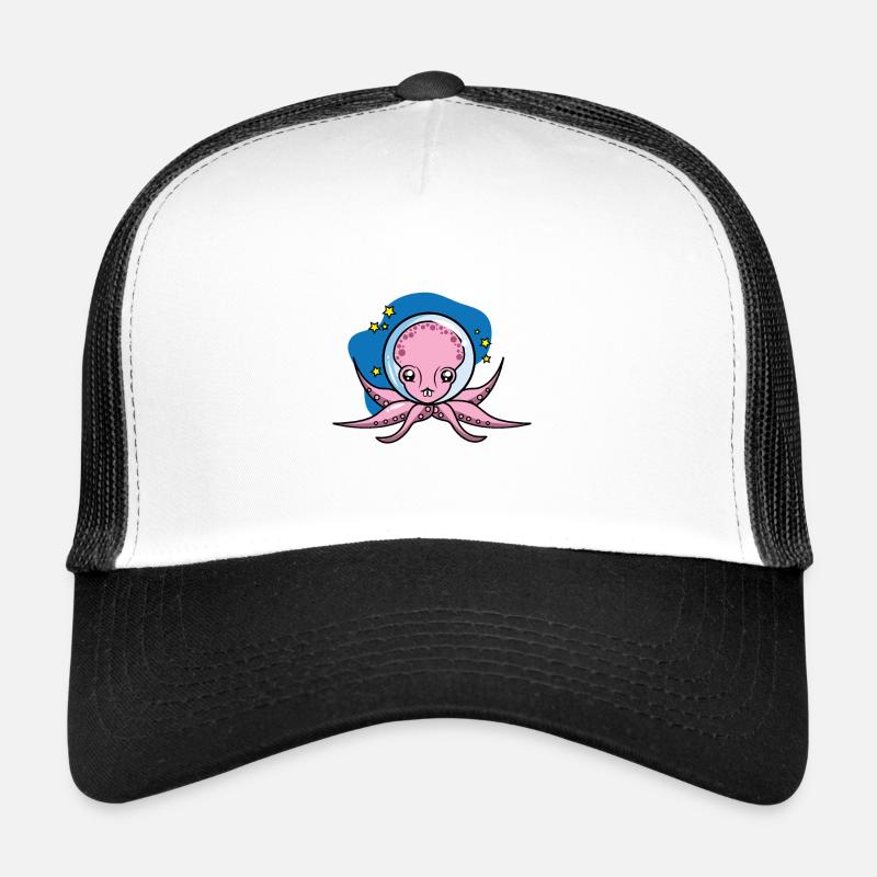 Space Astronaut Octopus Trucker Cap