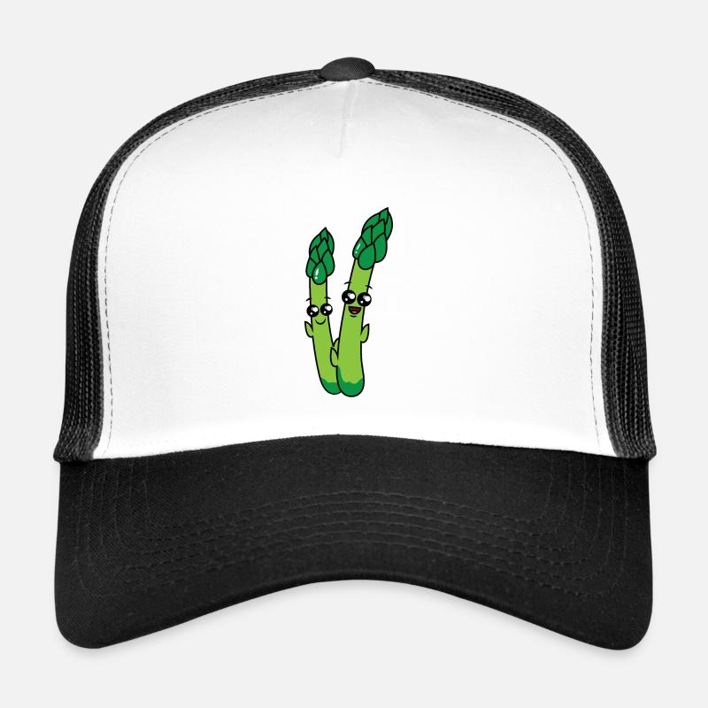 Caricature de céleri heureux Casquette trucker 