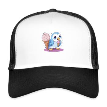Ice Cream Love - Trucker Cap - white/black - Front