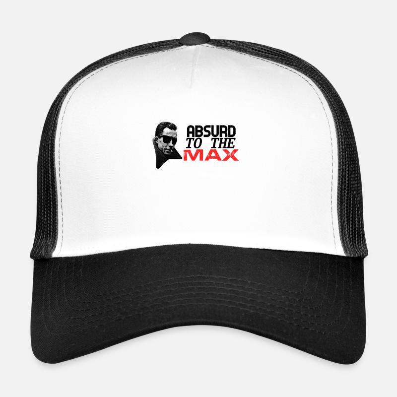 Albert Camus - Absurd to the MAX - Trucker Cap - white/black