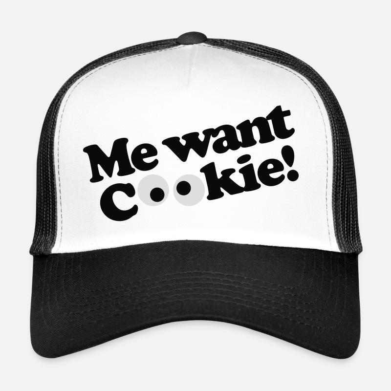 Ich will Plätzchen! - Trucker Cap - Weiß/Schwarz