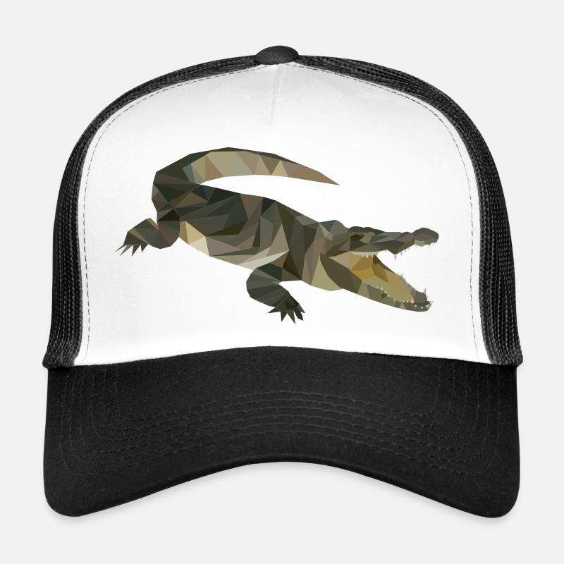 Crocodile - Casquette trucker  - blanc/noir