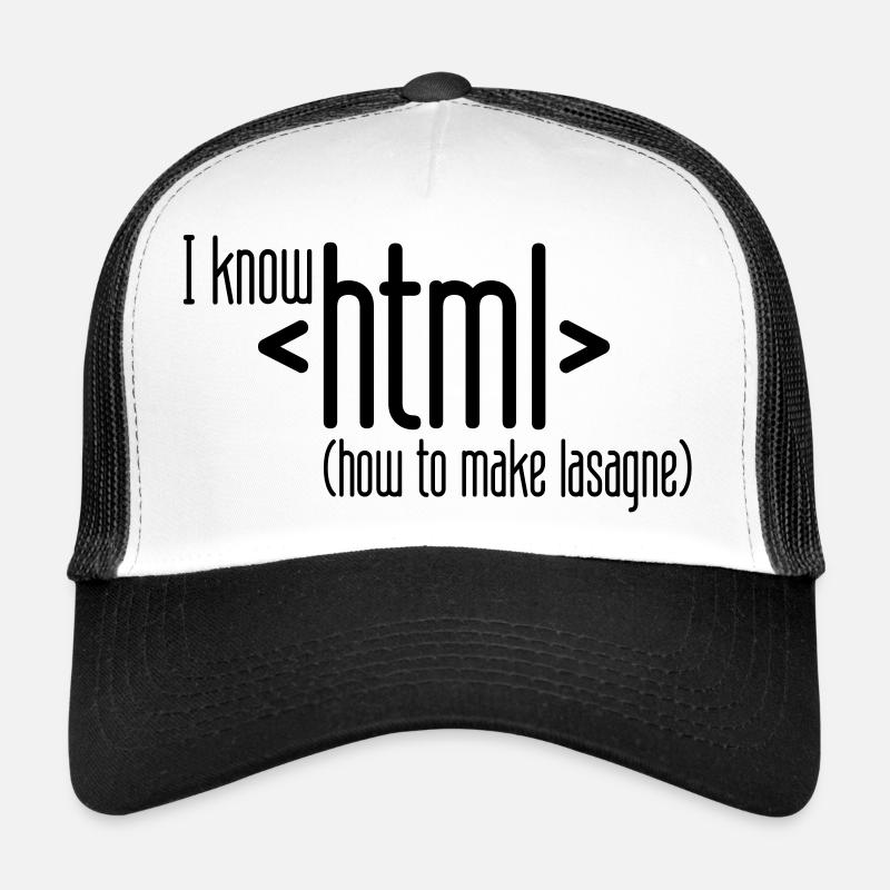 I know HTML Trucker Cap
