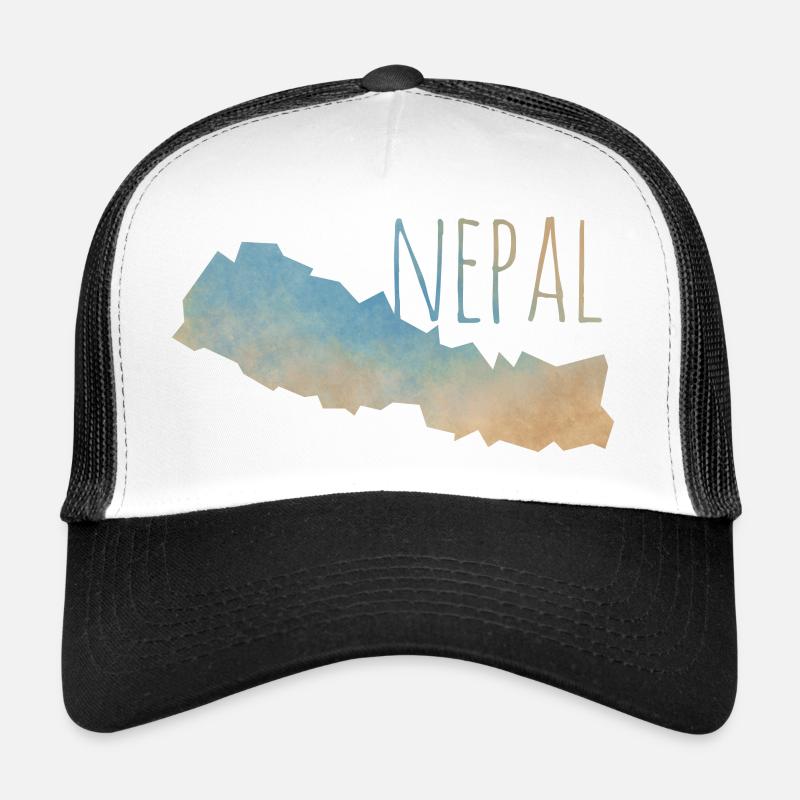 Nepal - Trucker Cap - Weiß/Schwarz