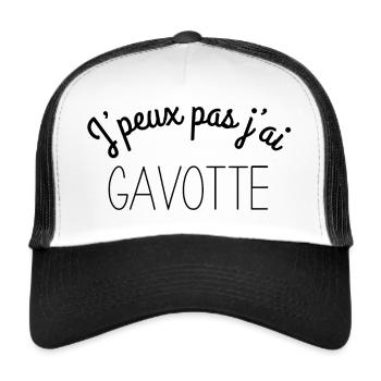 Brittany - J'peux pas j'ai gavotte - Trucker Cap - white/black - Front