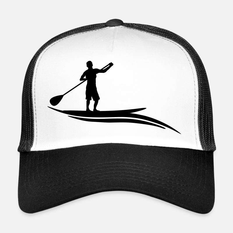 Stand Up Paddeln Welle - Trucker Cap - Weiß/Schwarz
