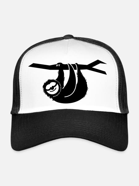 Funny sloth - Trucker Cap - white/black - Front
